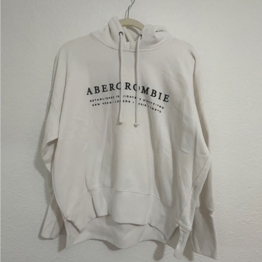 Abercrombie & Fitch White Hoodie